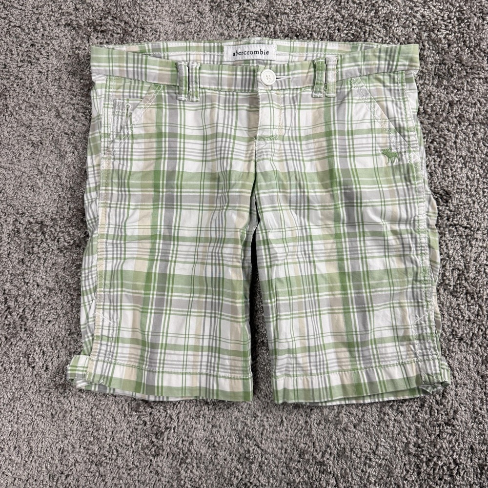 Y2K Abercrombie Girls Bermuda Shorts 12 Y2K Cotton‎ Preppy Old Money 2000s